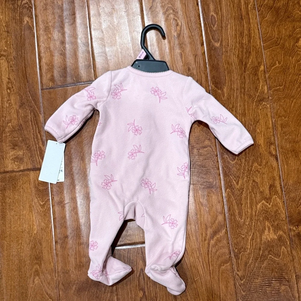 NWT Size 0-3 Months Carter's Light Pink 'Little Sister' Footie